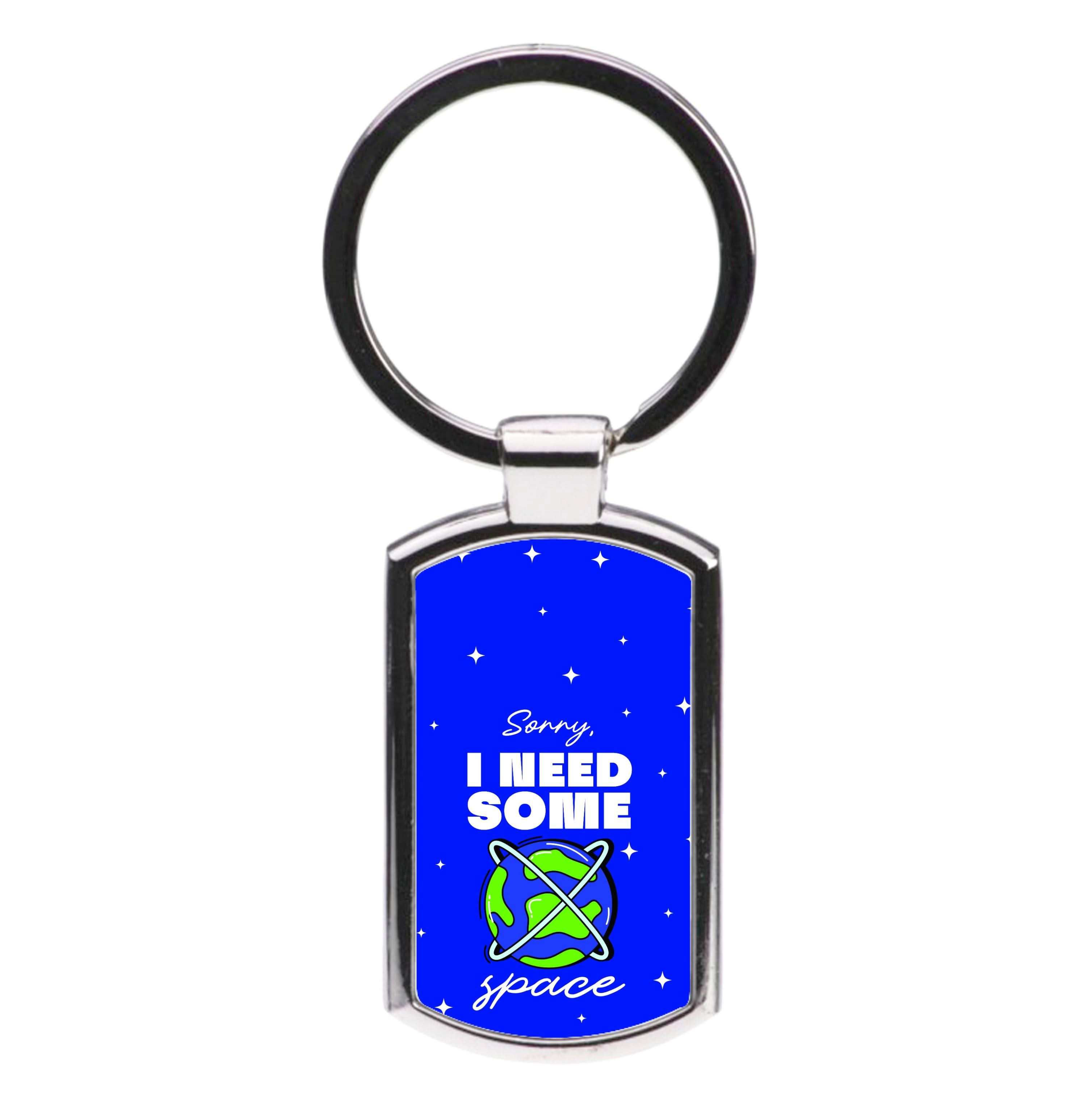 Cartoon I Need Some Space Luxury Keyring