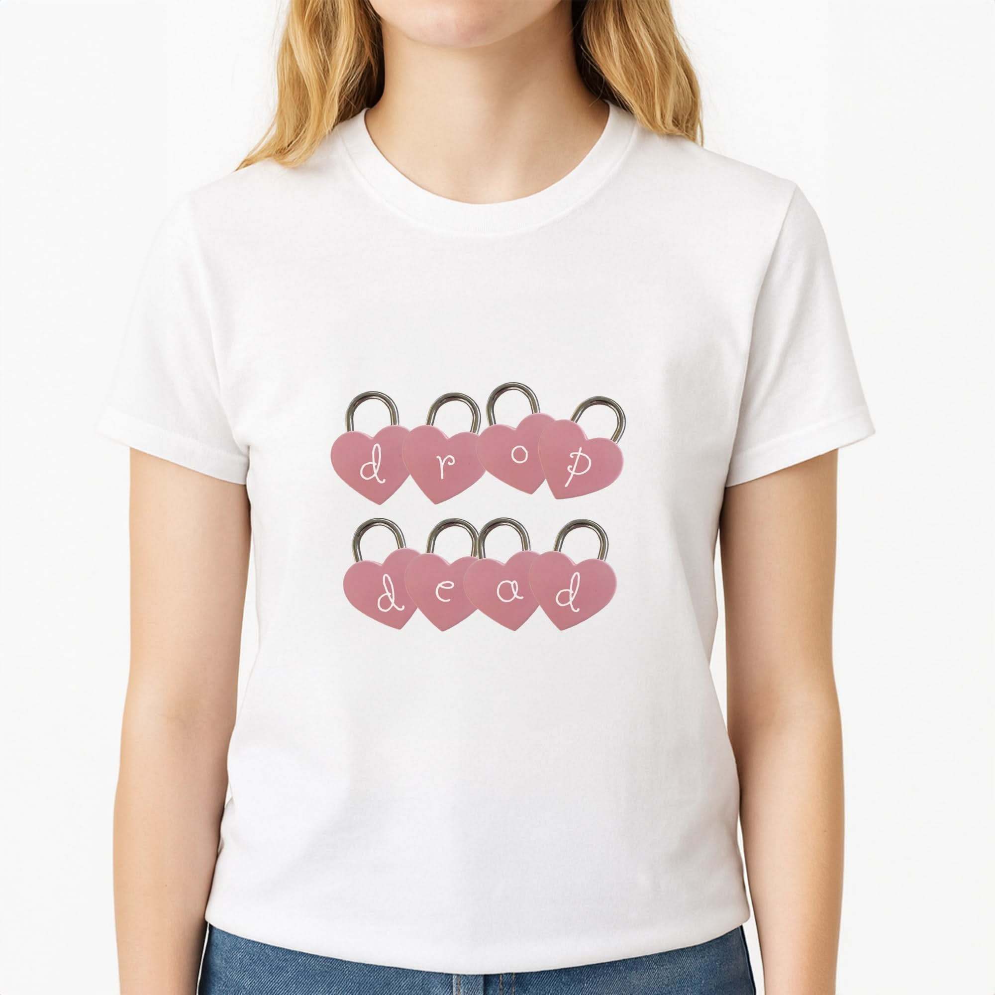 Rose Padlocks  Womens T-Shirt