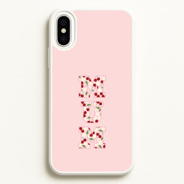 Floral Varsity Mum iPhone XS Max Case