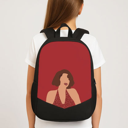 Red Sparkly Dress School Bag