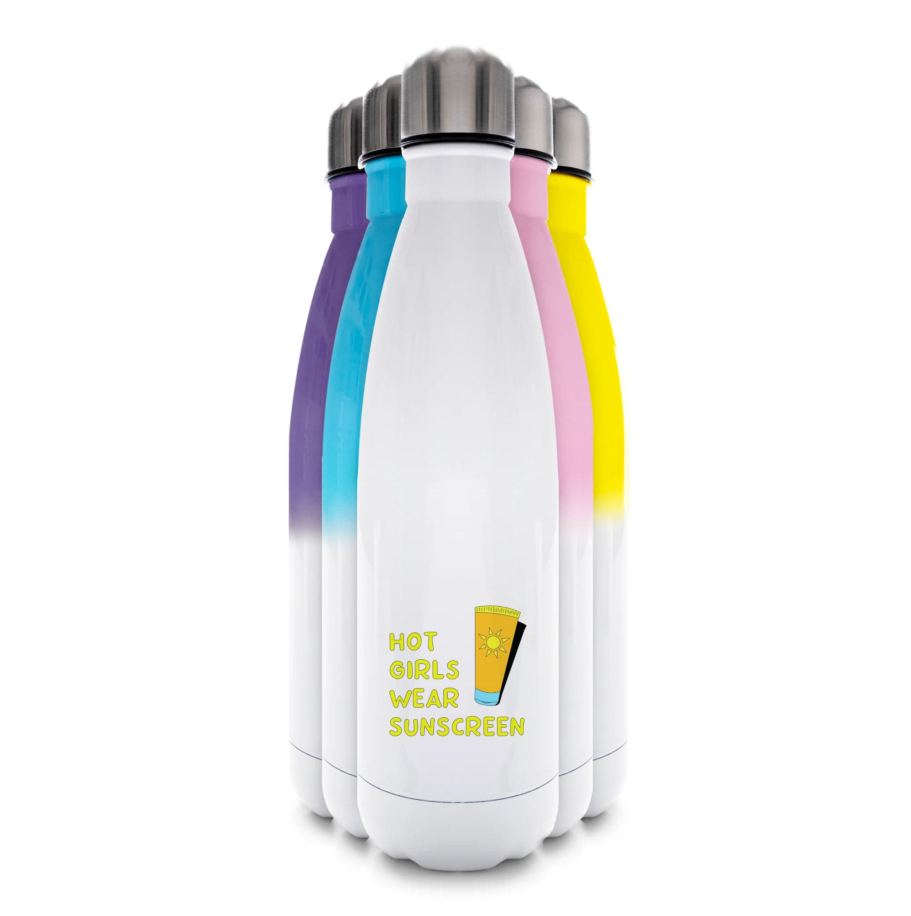 Hot Girls Wear Sunscreen - Summer Water Bottle