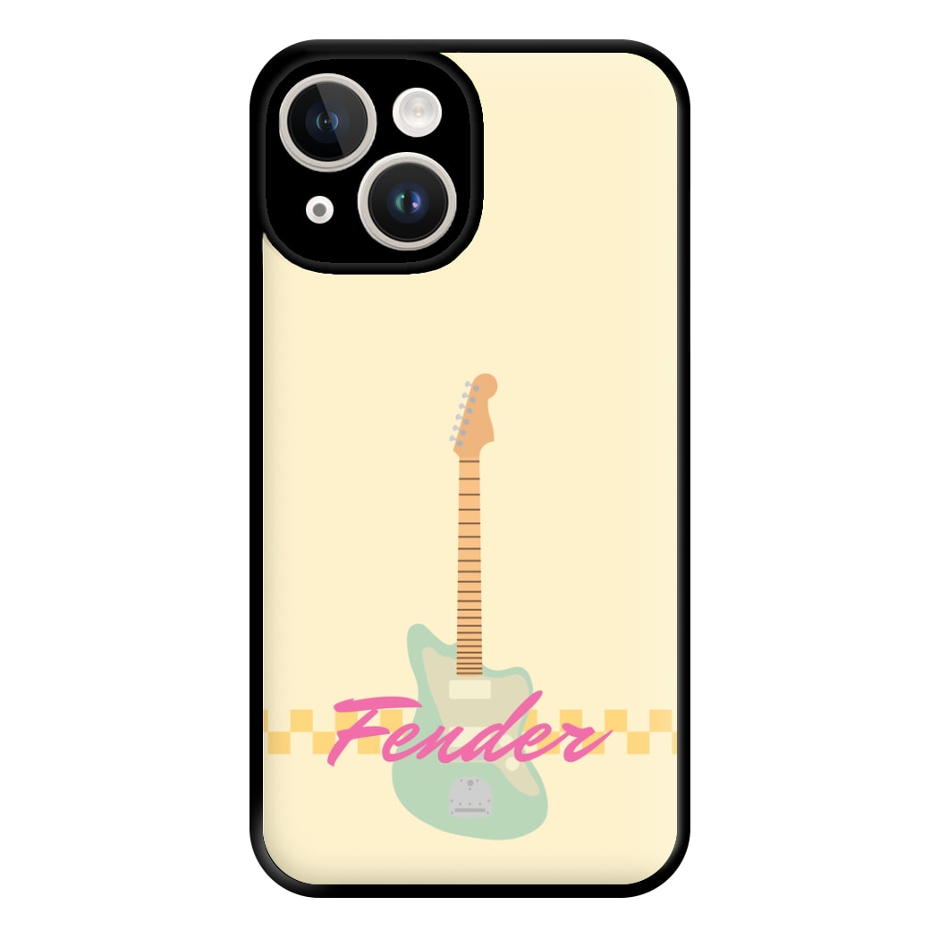 Blue Guitar Fender iPhone 15 Case