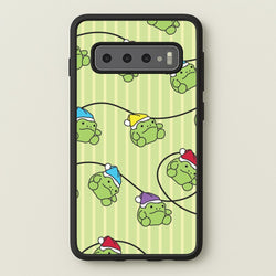 Christmas Frog Plush Fairylights Pattern Galaxy S10 Plus Case