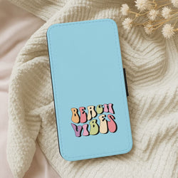 Pastel Beach Vibes Leather Phone Case