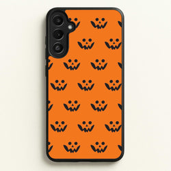 Carved Pumpkin Face Pattern Galaxy A34 Case