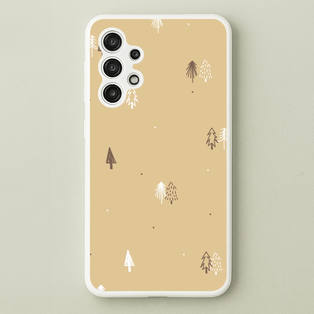 Minimal Christmas Trees Pattern Galaxy A13 Case