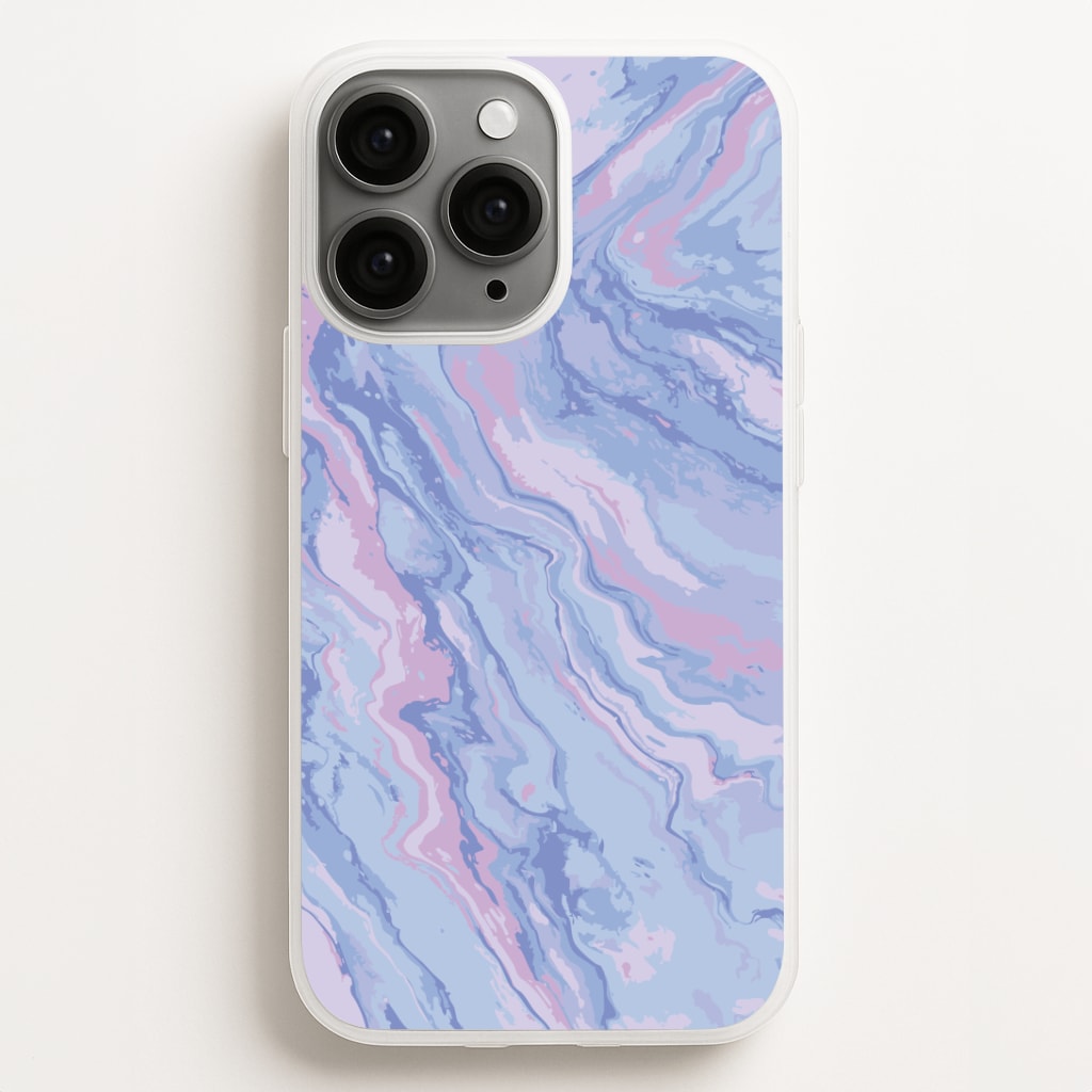 Purple Cloudy Marble Phone Case for iPhone, Samsung Galaxy and Google Pixel