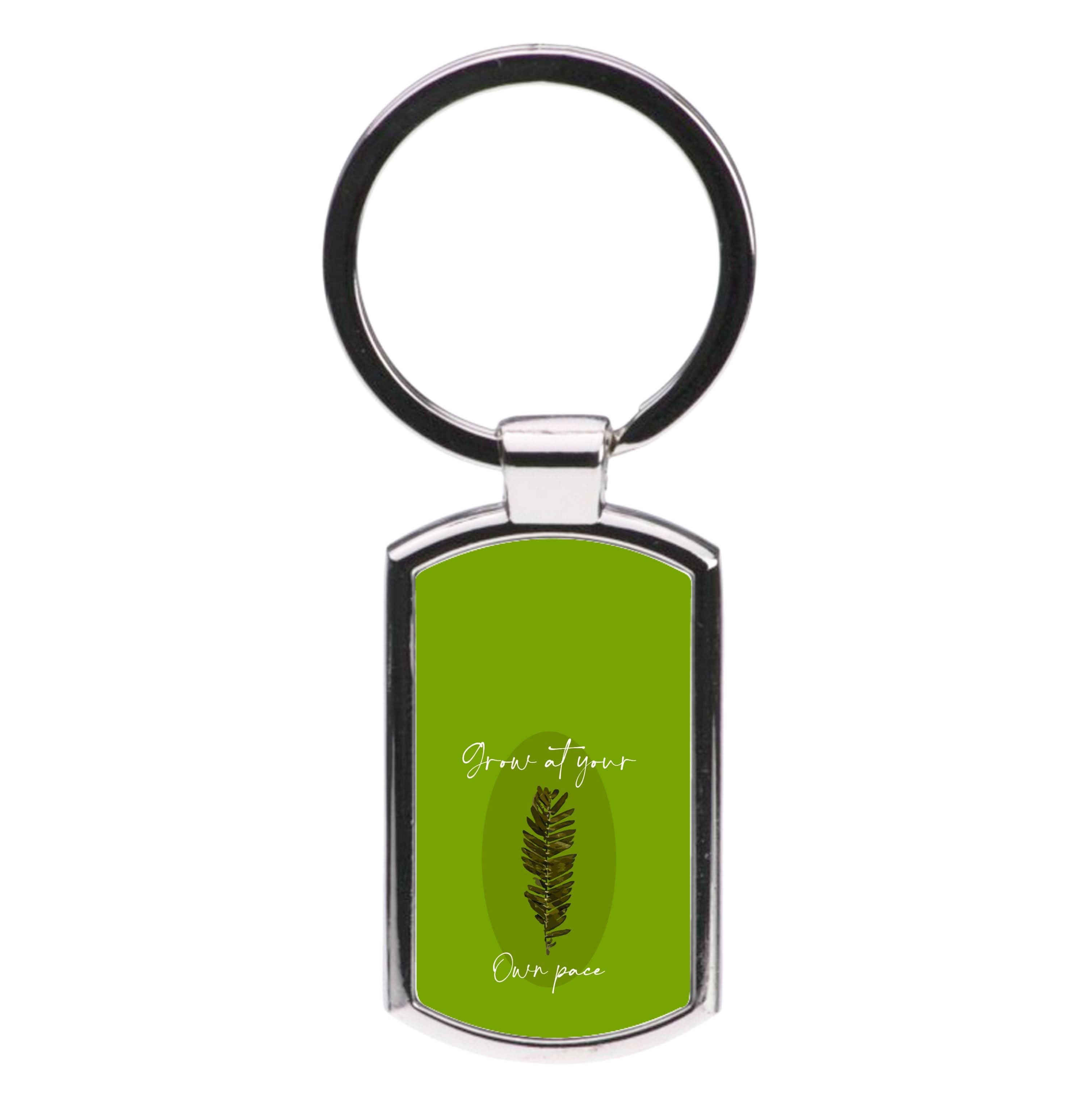 Grow At Your Own Pace Fern Luxury Keyring