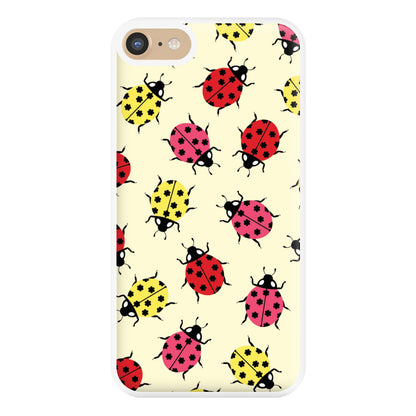  Ladybugs With Flower Spots Pattern iPhone 6 / 7 / 8 / SE Case