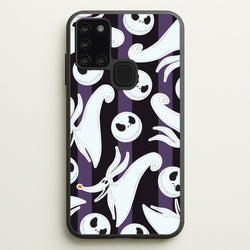 Skeleton Dog And Face Pattern Galaxy A21s Case
