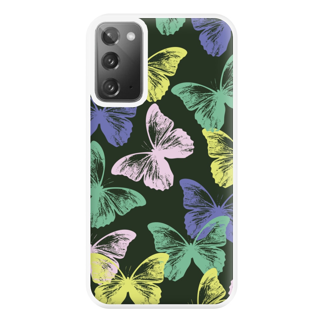 Colourful Butterfly Stamps Pattern Galaxy Note 20 Case