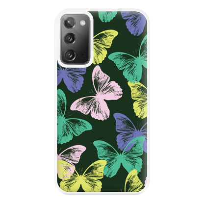 Colourful Butterfly Stamps Pattern Galaxy Note 20 Ultra Case