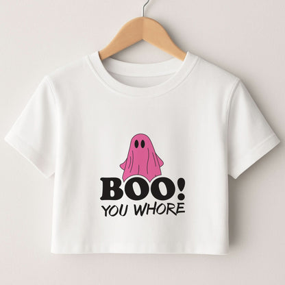 Boo You Ghost Crop Top