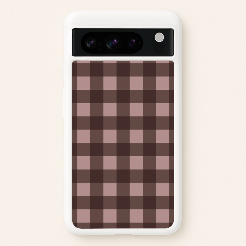 Chocolate Gingham Google Pixel 8 Pro Case