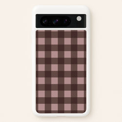 Chocolate Gingham Google Pixel 8 Pro Case