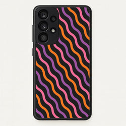 Wavy Abstract Halloween Pattern Galaxy A33 Case