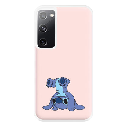Cute Blue Alien Handstand Galaxy S20 Case