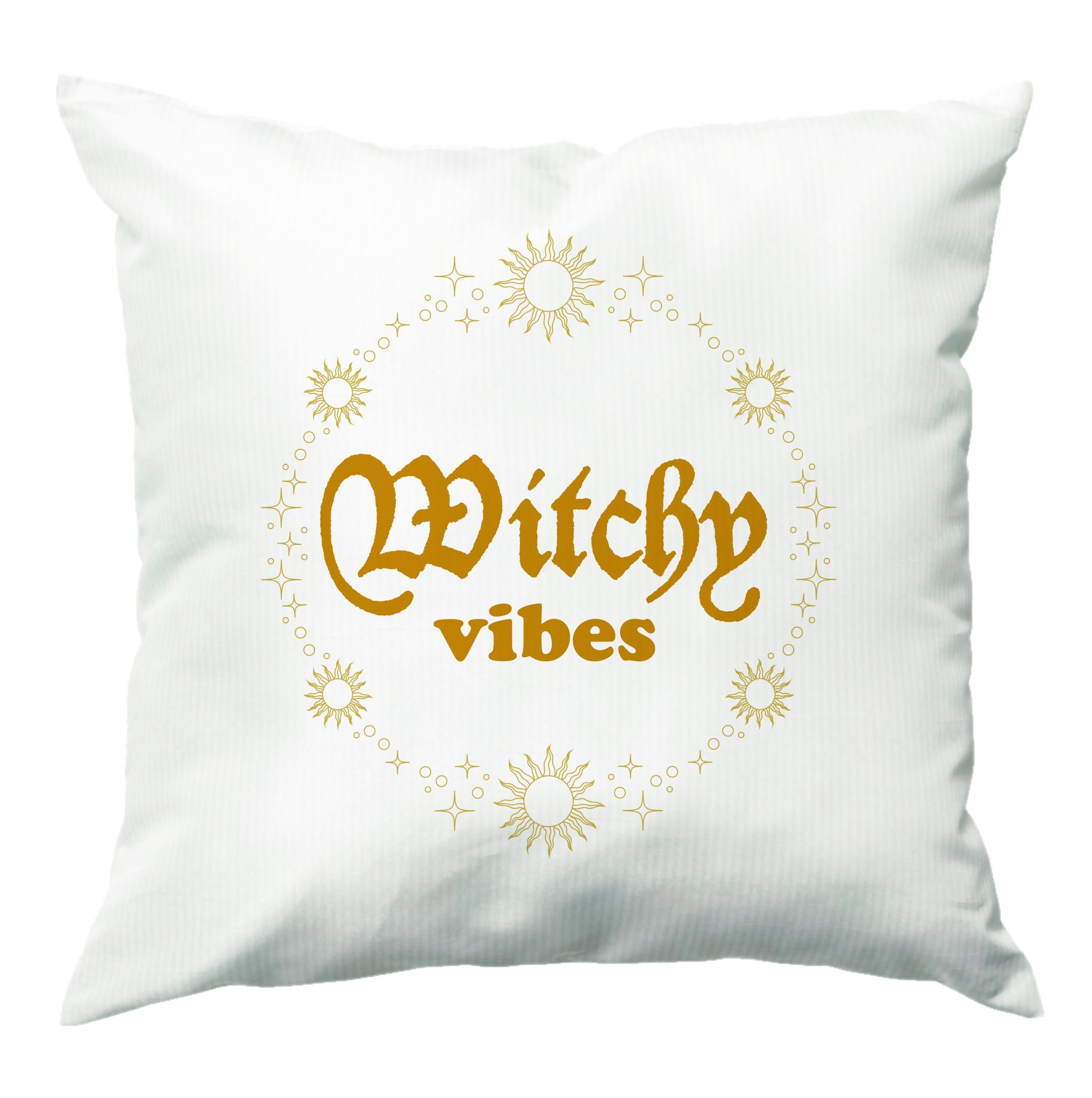 Witchy Vibes Green Cushion