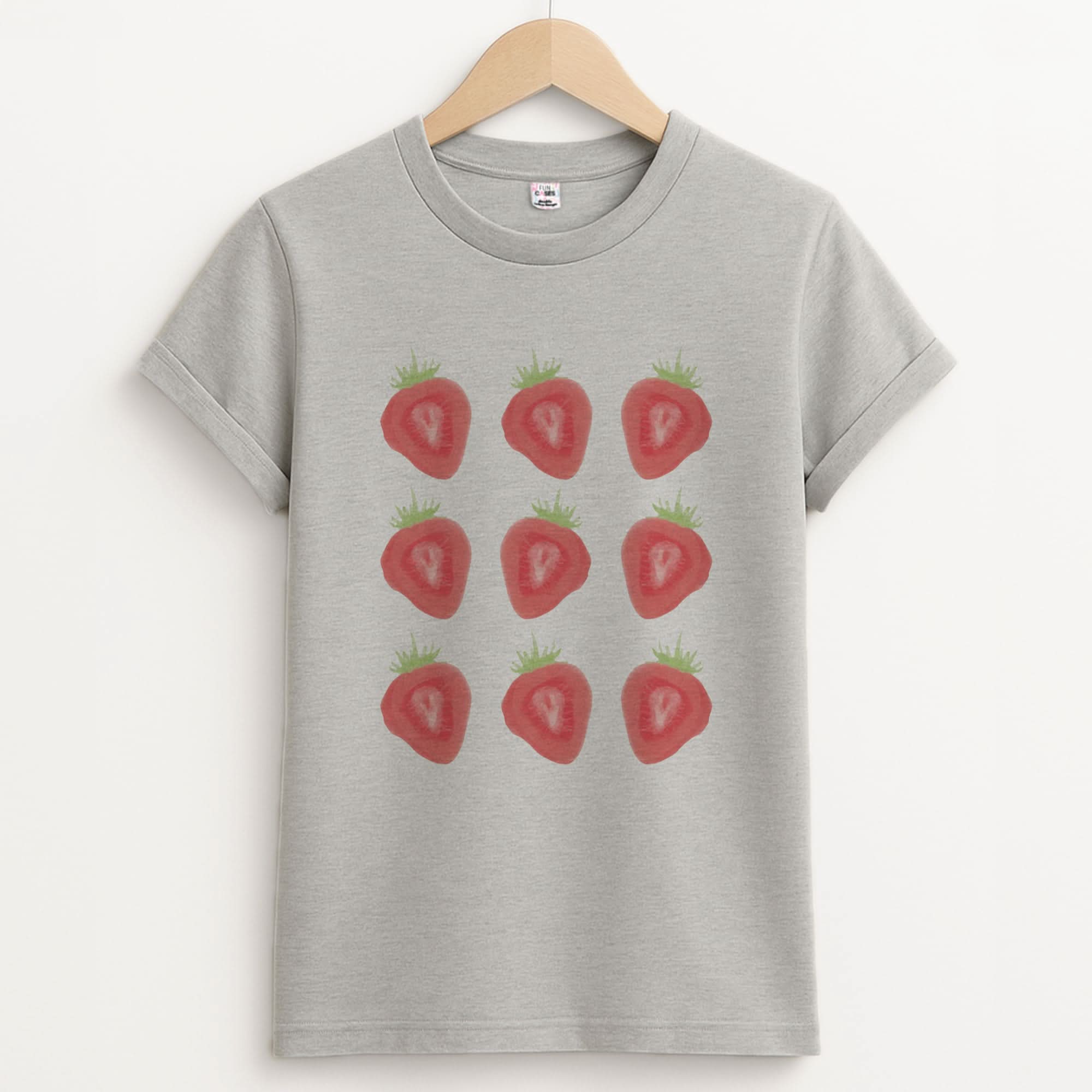 Market Berries Unisex Grey T-Shirt