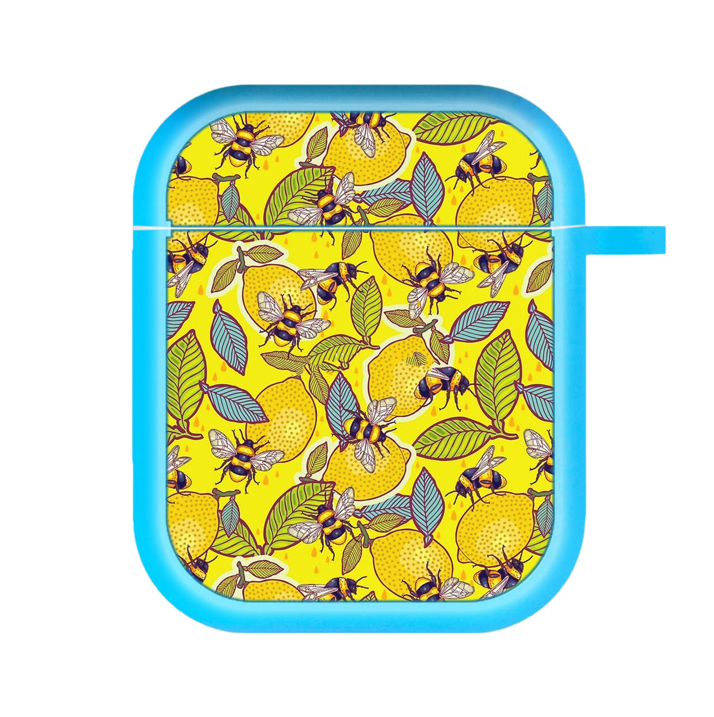 Yellow Lemon and Bee AirPods Case