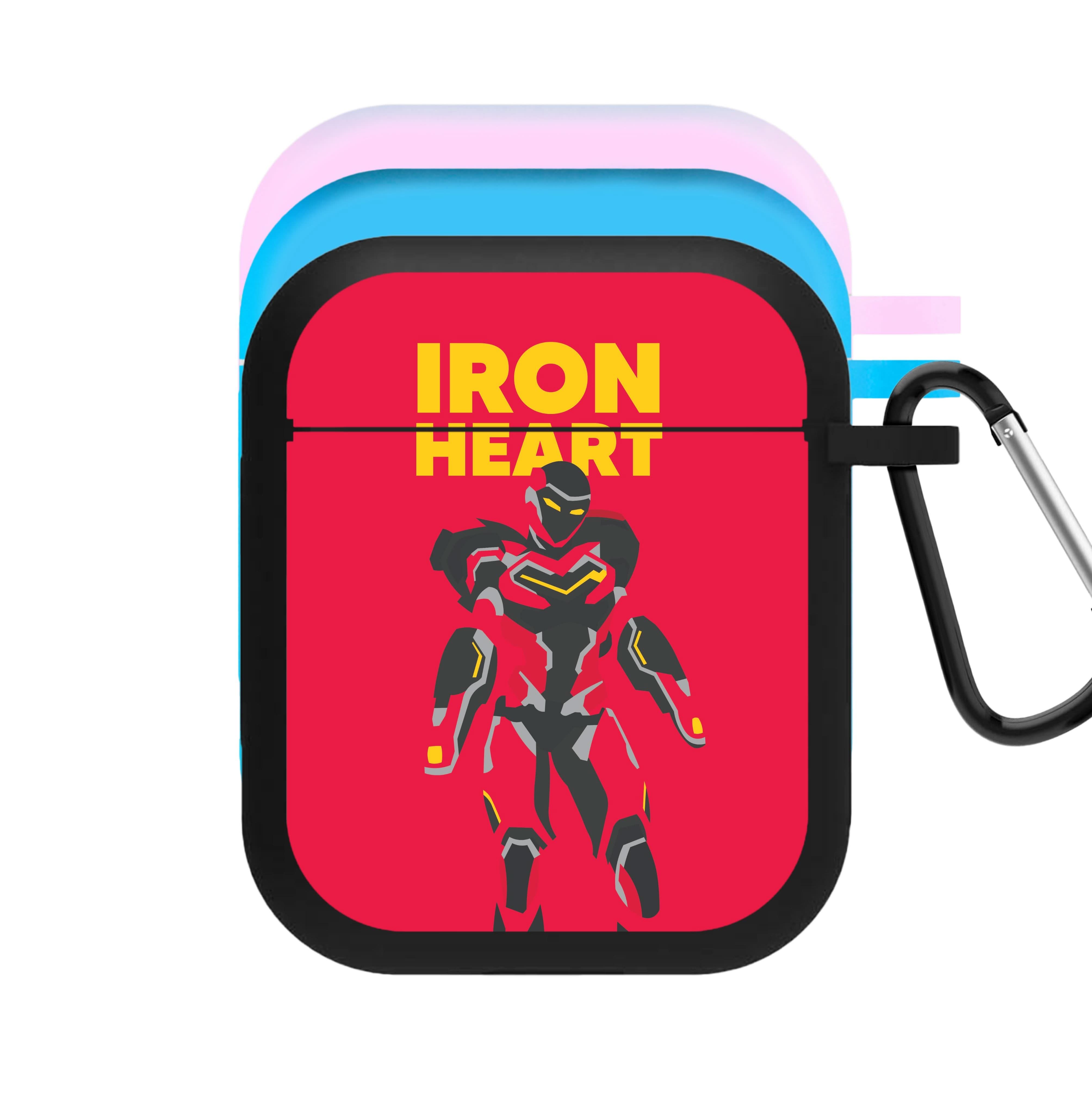 Metal Heart Hero Standing AirPods Case