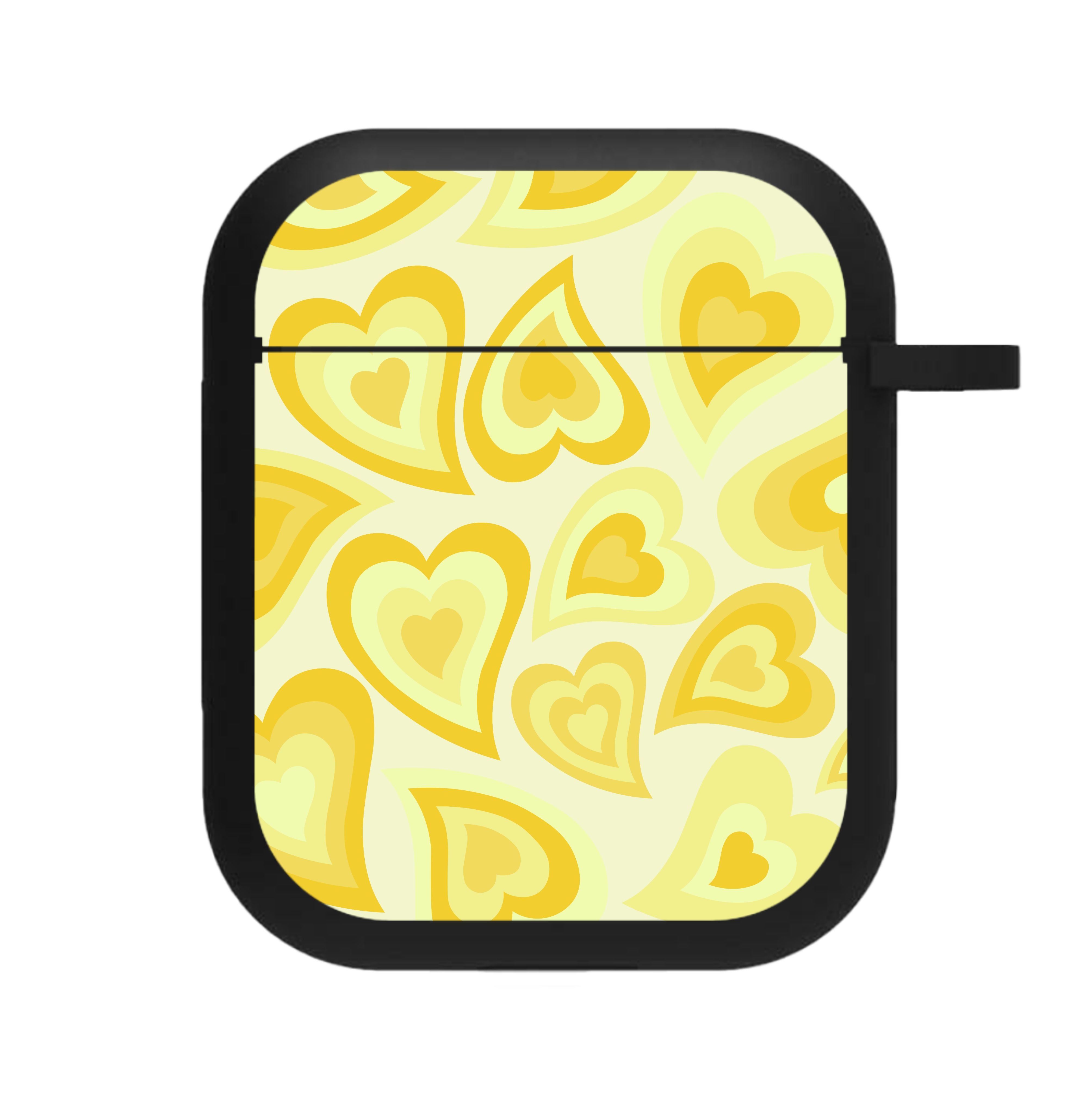 Yellow Hearts - Trippy Patterns AirPods Case