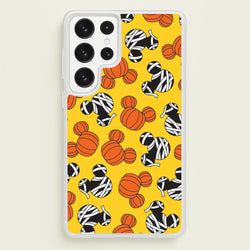 Pumpkin And Mummy Mouse Pattern Galaxy S23 Ultra Case