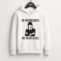 On Wednesdays We Wear Black Kids Hoodie