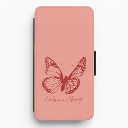 Embrace Change Butterfly Flip / Wallet Phone Case