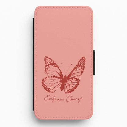 Embrace Change Butterfly Flip / Wallet Phone Case