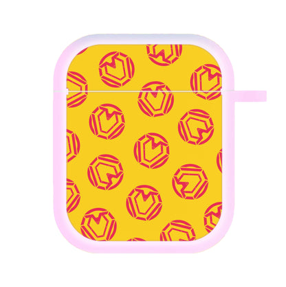 Metal Heart Pattern AirPods Case