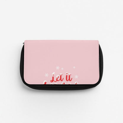 Let It Snow Snowflakes Pencil Case