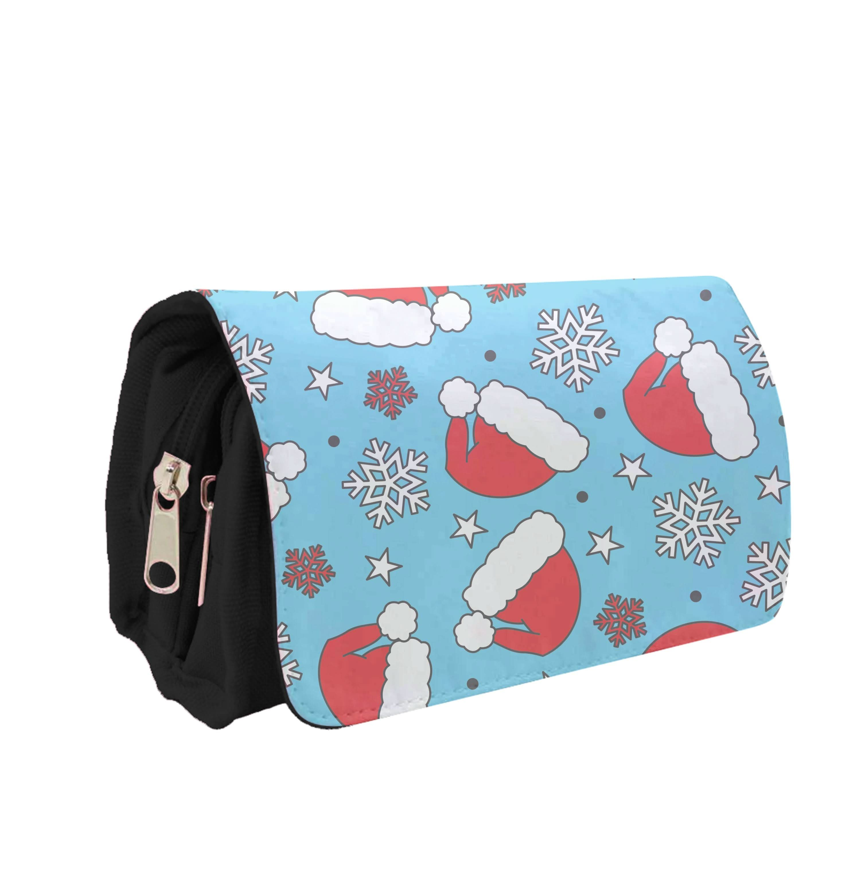 Blue Snow Pattern Pencil Case