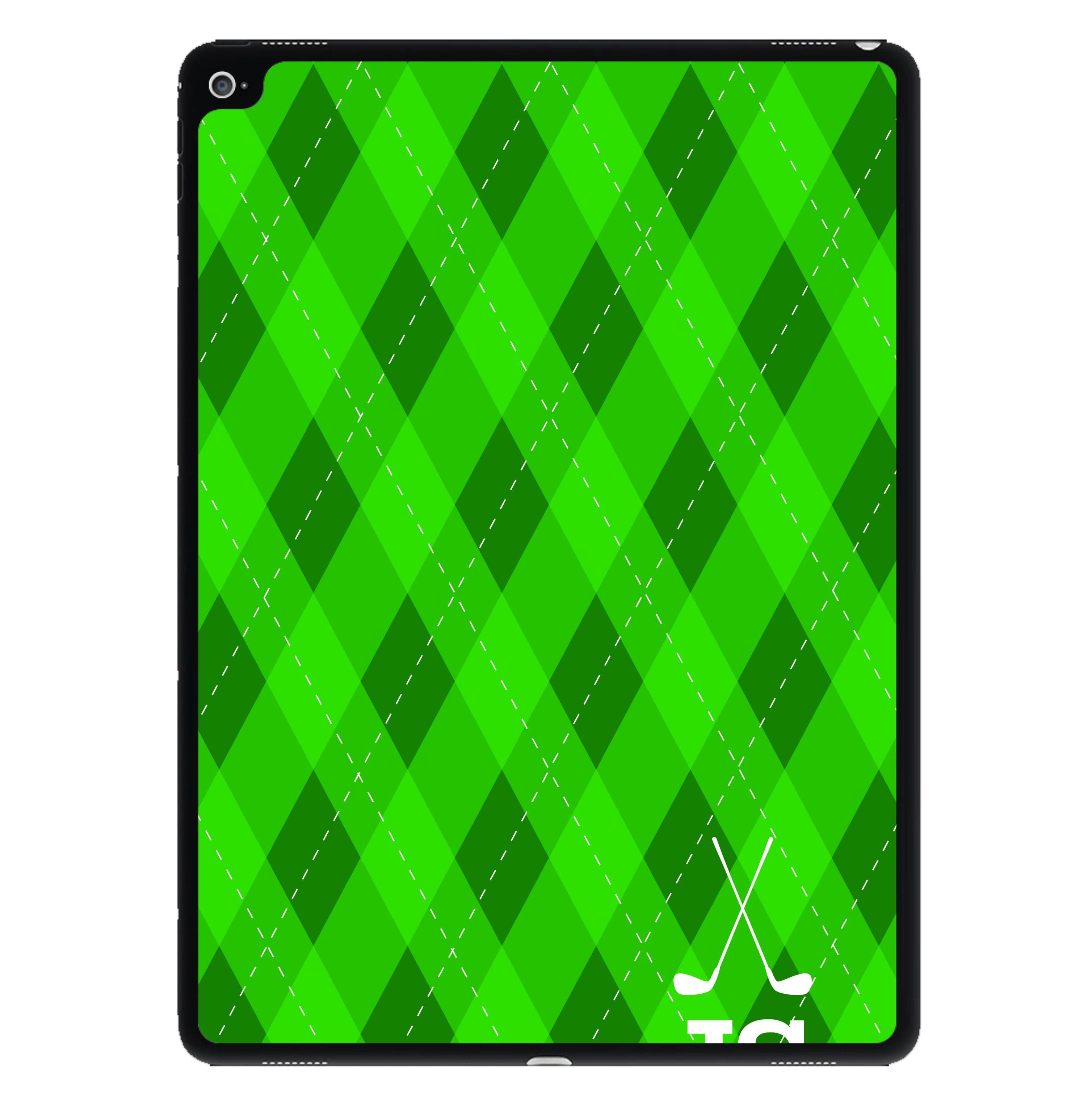 Personalised Golf Pattern iPad Case