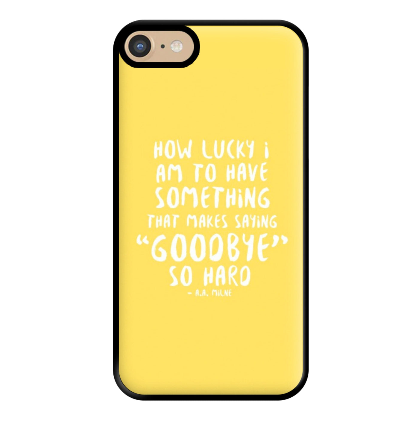 How Lucky I Am - Winnie The Pooh Phone Case