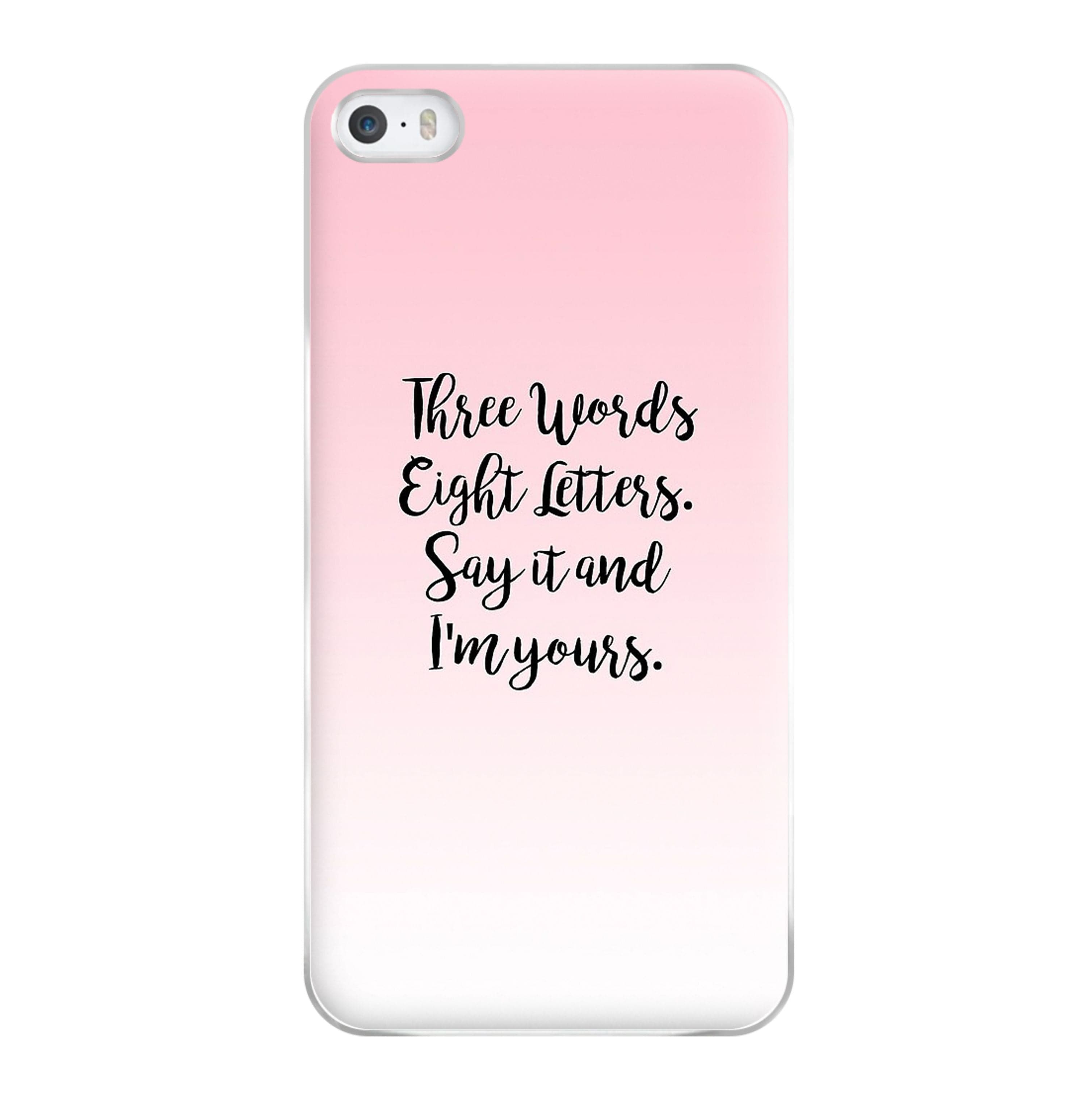 Three Words, Eight Letters - Gossip Phone Case