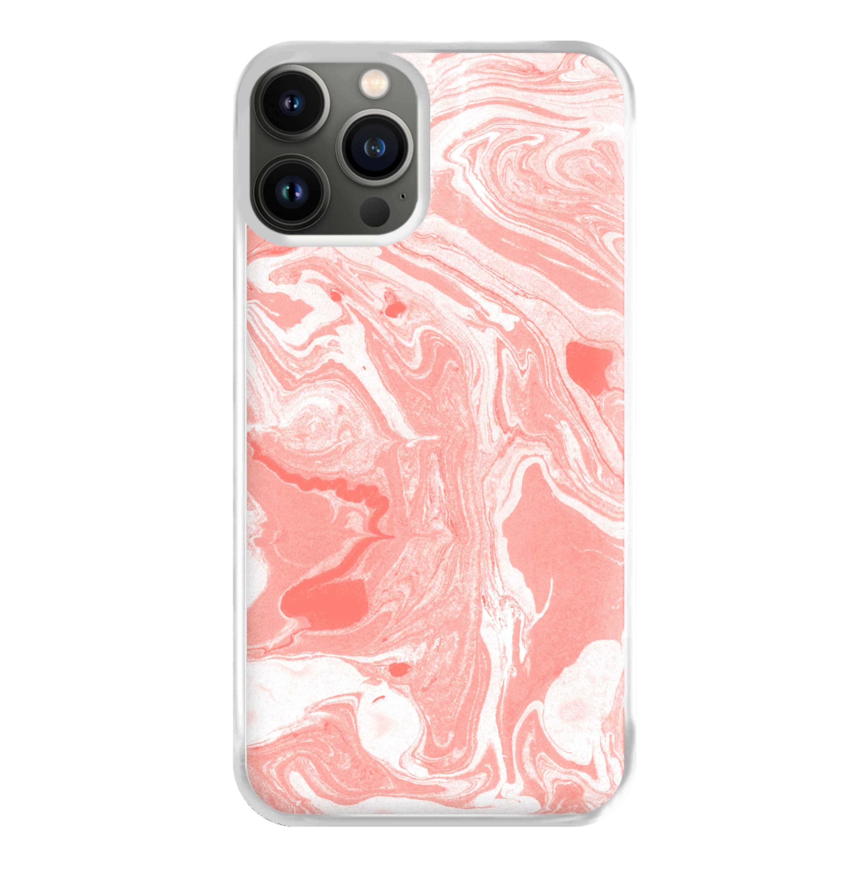 Pink Swirly Marble Phone Case