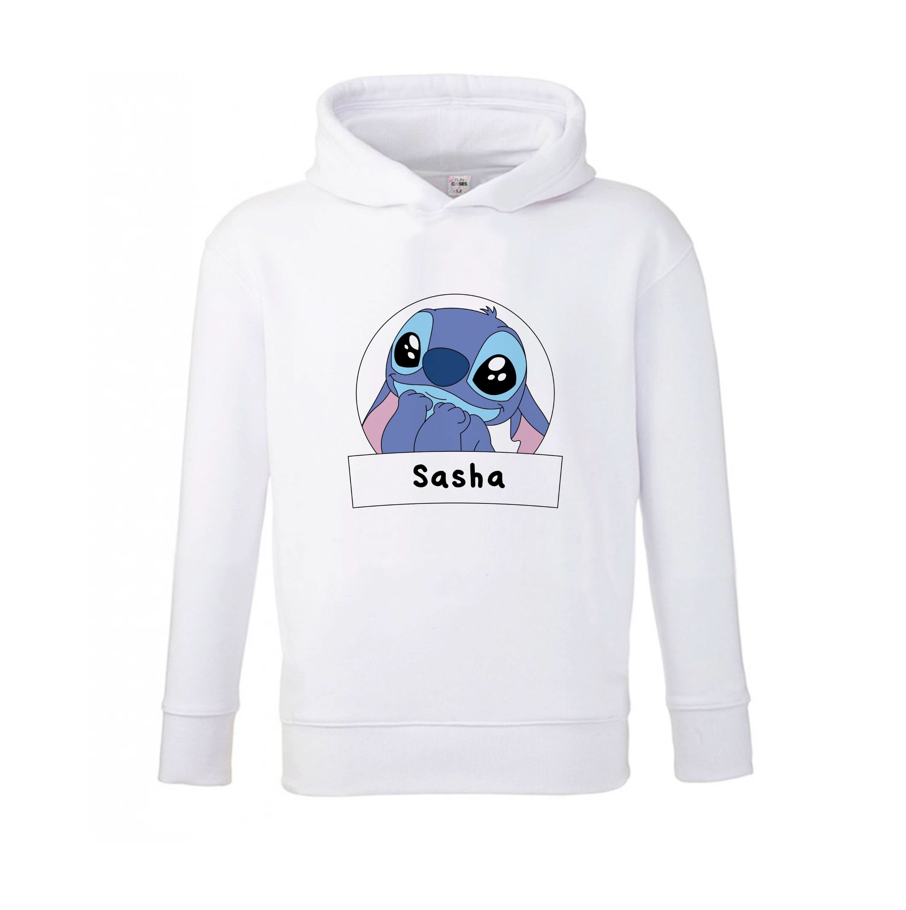 Personalised Cute Blue Alien Kids Hoodie