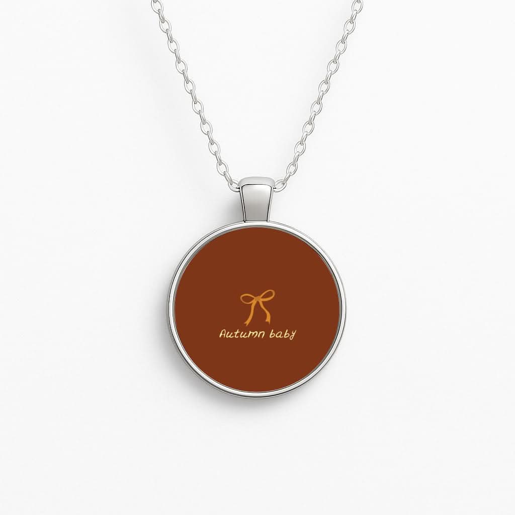 Autumn Baby Circle Necklace