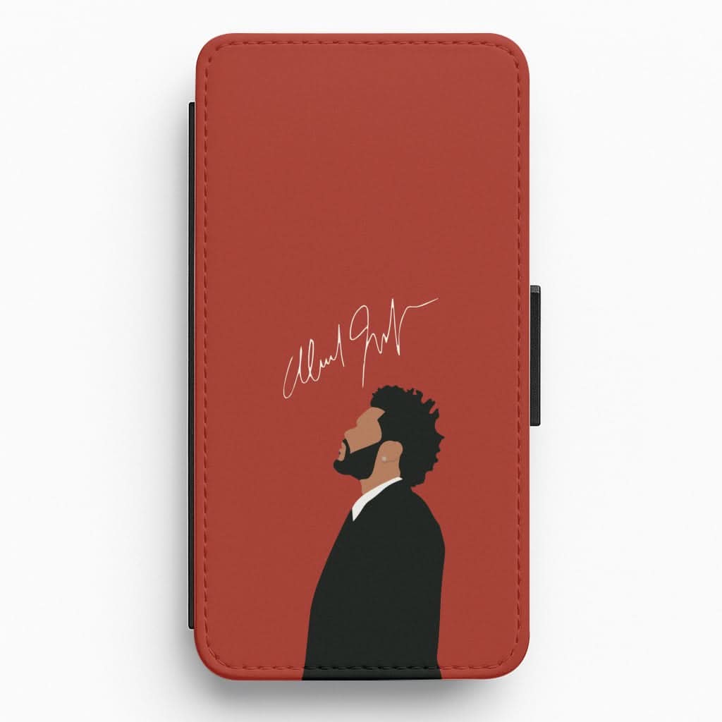 Canadian Singer Signature Flip / Wallet Phone Case