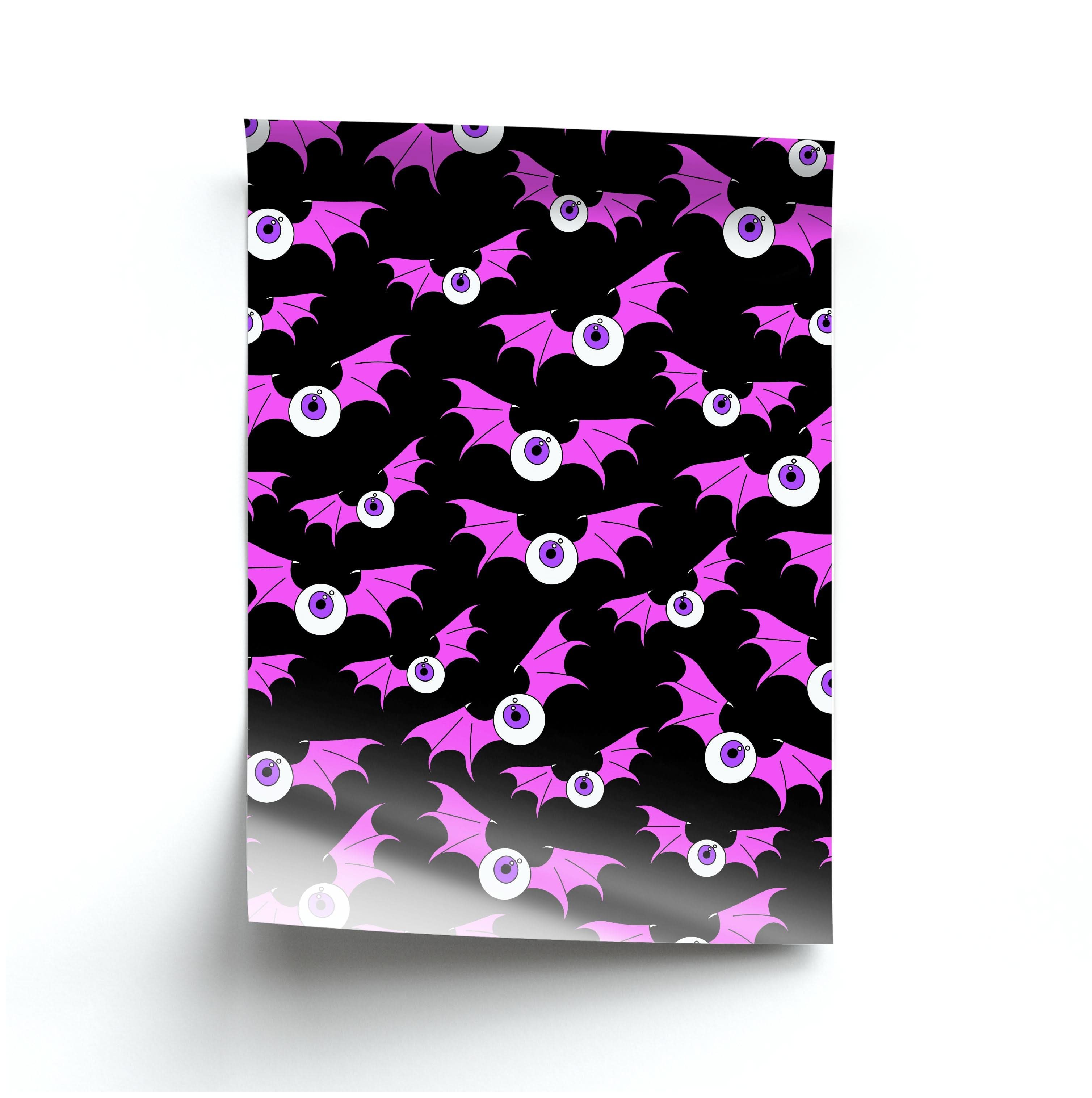 Bat Eye Pattern Poster