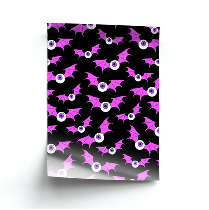 Bat Eye Pattern Poster