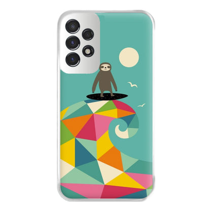 Surfing Sloth Phone Case