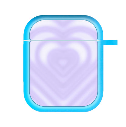 Drippy Love Heart Purple AirPods Case