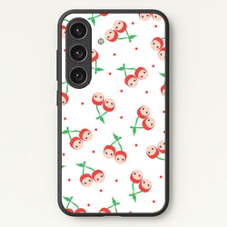 Cherry Angels Pattern Galaxy S24 Plus Case