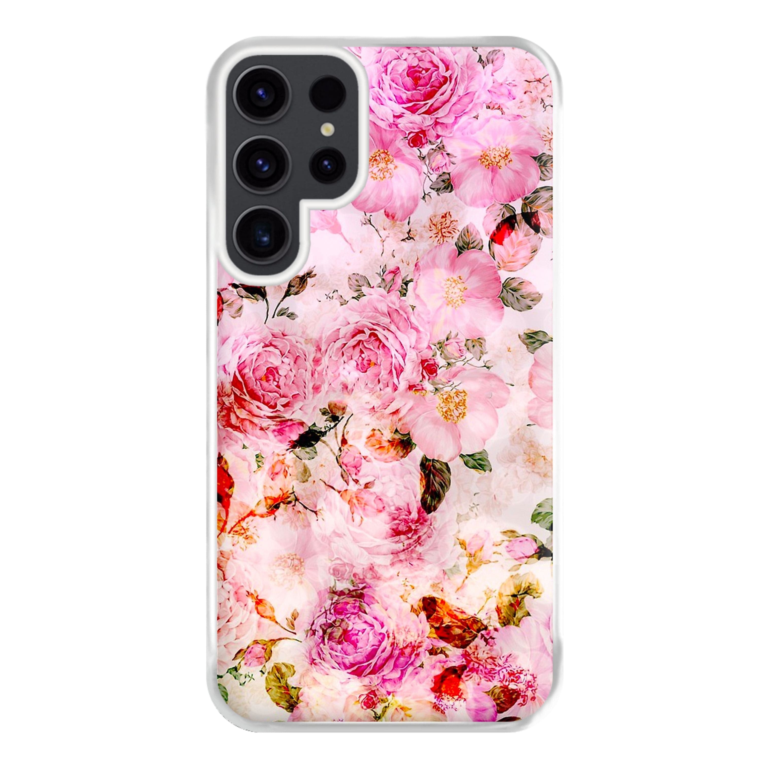 Pretty Pink Chic Floral Pattern Phone Case