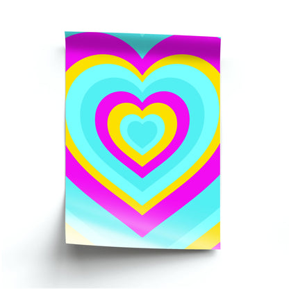 Pansexual Pride Heart Poster