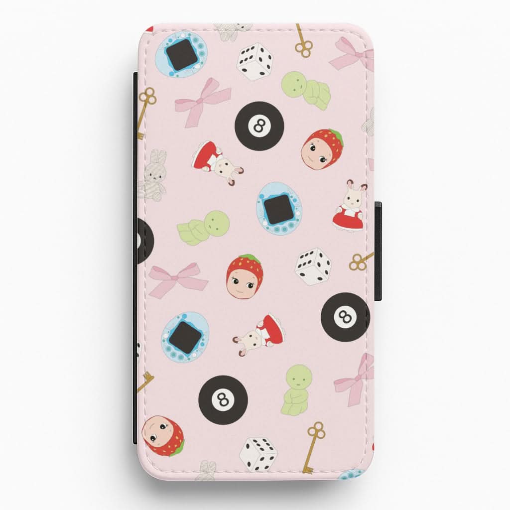 Trinkets Pattern Flip / Wallet Phone Case