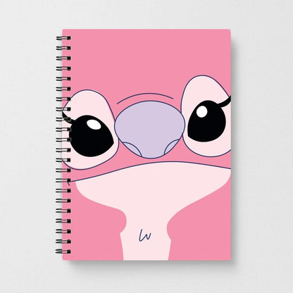 Cute Pink Alien Face Notebook