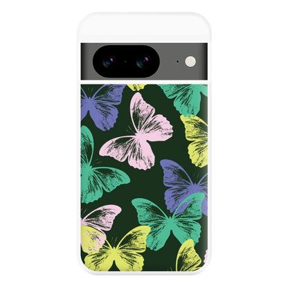 Colourful Butterfly Stamps Pattern Google Pixel 8a Case